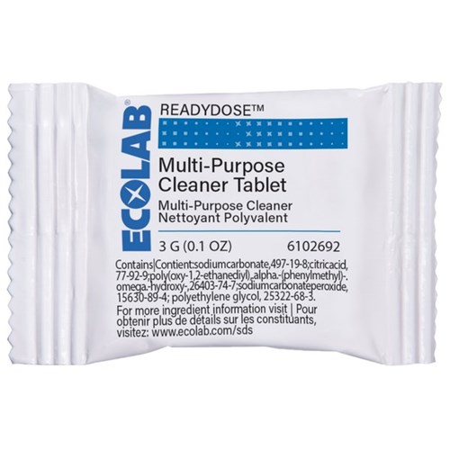 Ecolab ReadyDose Multi-Purpose Cleaner Tablet, Carton of 30
