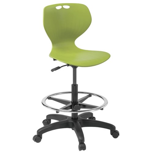 Omni Swivel Highlift Chair Polypropylene Green