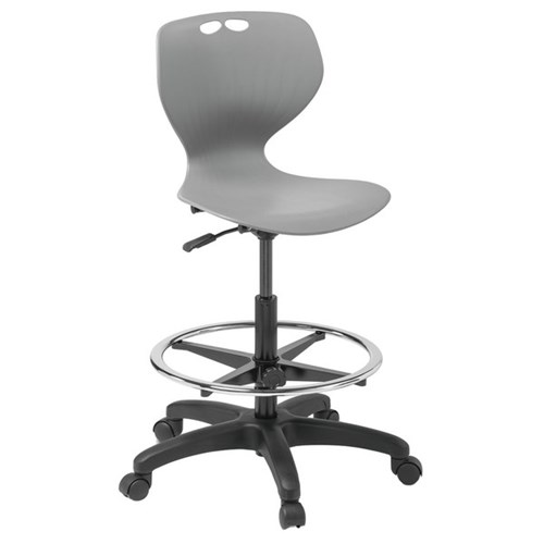 Omni Swivel Highlift Chair Polypropylene Grey