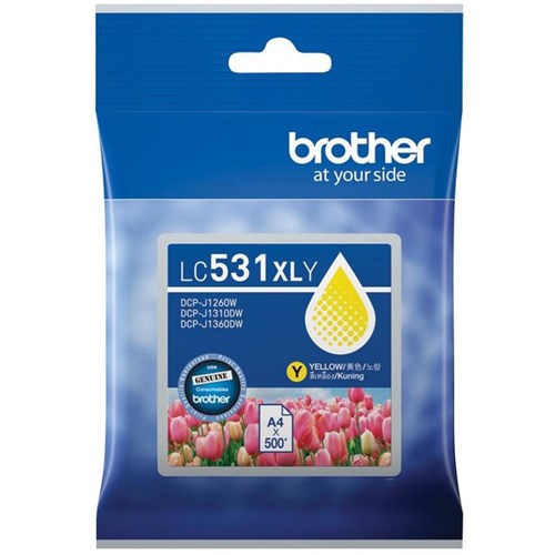 Brother LC531XLY Yellow Ink Cartridge