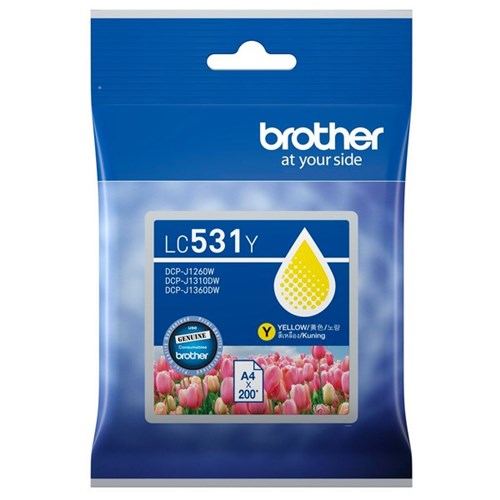 Brother LC531Y Yellow Ink Cartridge 