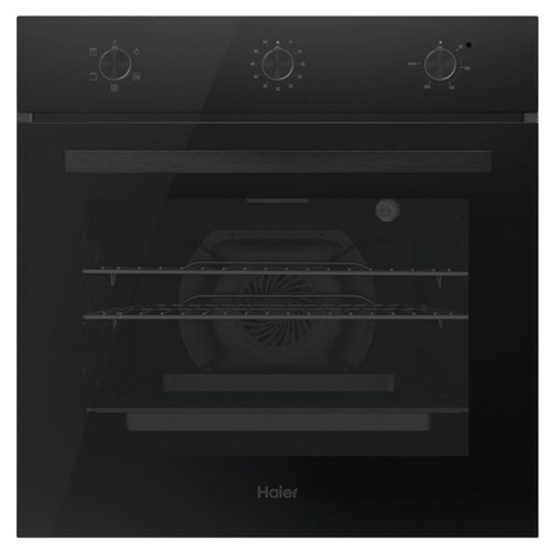 Haier 60cm Built In 4 Function Wall Oven Black