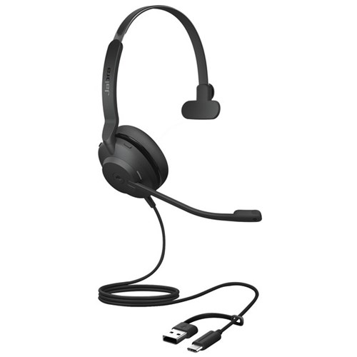 Jabra Evolve2 30 SE UC Mono USB-C/A Headset Black