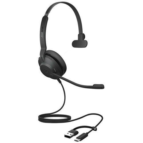 Jabra Evolve2 30 SE MS Mono USB-C/A Headset Black