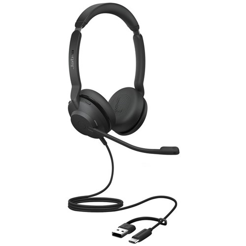 Jabra Evolve2 30 SE MS Stereo USB-C/A Headset Black