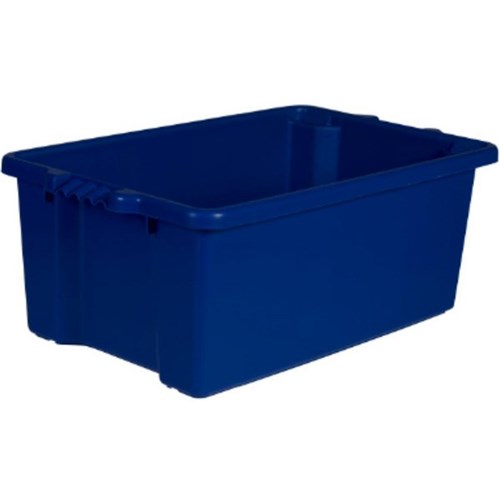 Dexters Stack & Nest Plastic Bin 54L Blue 