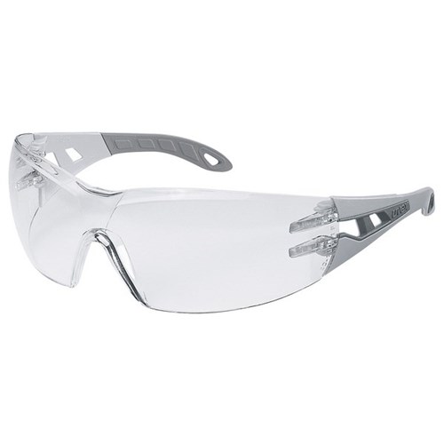 Uvex Pheos THS Safety Glasses Clear Lens Black/Grey