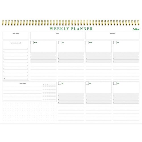 DESK PAD COLLINS UNDATED A4 WTV 50 SHEET PLANNER EXECUTIVE