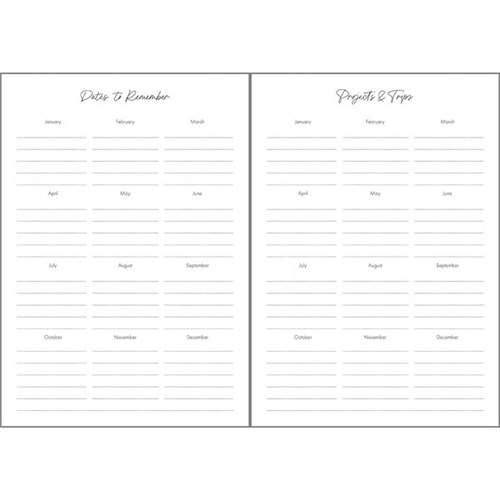 DIARY COLLINS UNDATED A5 DAY PER PAGE ABSTRACT FOIL WIRO