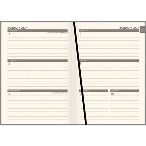 DIARY COLLINS A53 WEEK TO VIEW EXEC NZ ARTIST ASSORTED 2027
