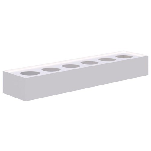 Fortis Planter Box Steel 180x1800x450mm White