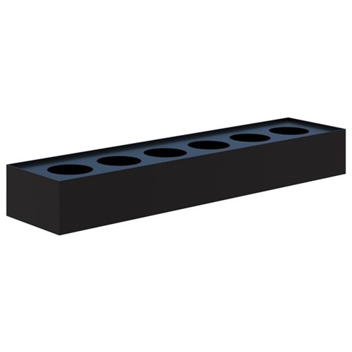 Fortis Planter Box Steel 180x1800x450mm Black