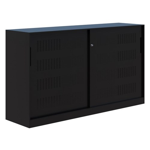 Fortis Lockable Cabinet 1200x1800mm Black