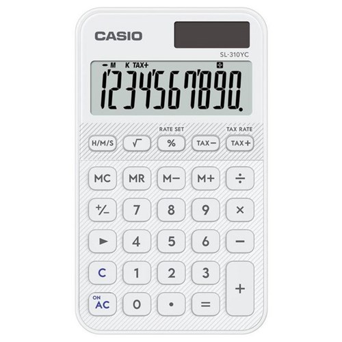 Casio SL310 Handheld Calculator White