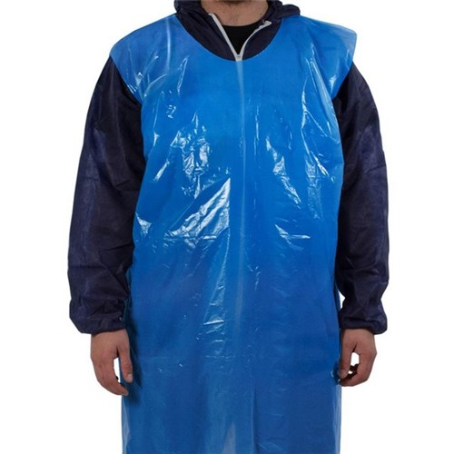 Pomona Apron Disposable 30MU 1170MMX690MM Blue Carton of 1000