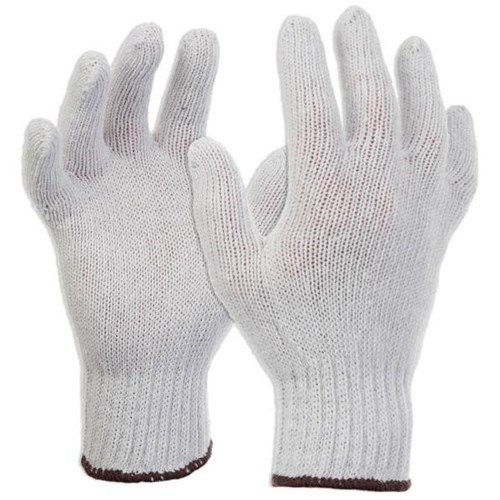 Esko E100 Polycotton Knit Gloves Small White, Carton of 300 Pairs