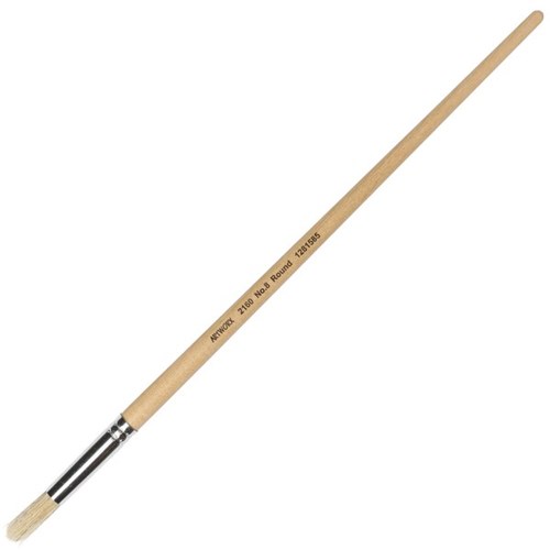 Artworx 2160 Series Round Paint Brush No. 8 10mm
