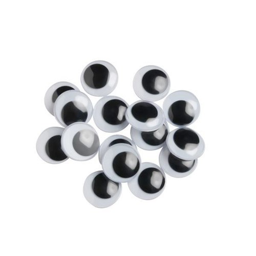 Moving Eyes 15mm Black, Pack of 100