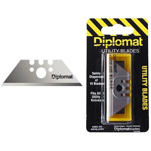Diplomat Utility Cutter Blades, Pack of 10
