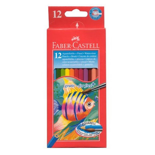 Faber-Castell Watercolour Pencils, Pack of 12