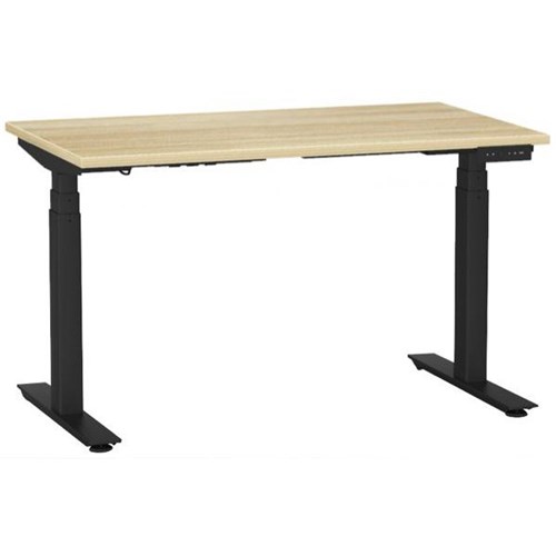 1200x700mm Atlantic Oak Top/Black Frame