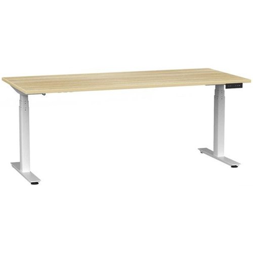 1800x800mm Atlantic Oak Top/White Frame
