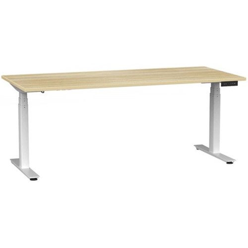 1800x800mm Atlantic Oak Top/White Frame