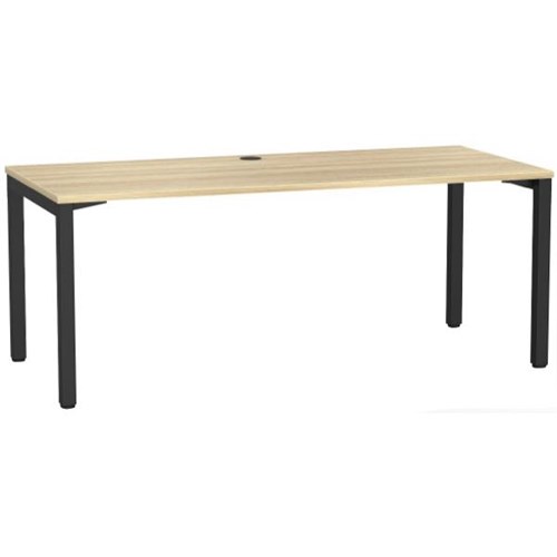 1800x800mm Atlantic Oak Top/Black Frame