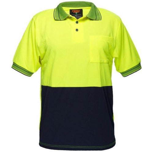 Prime Polo Shirt Day Only Unisex 2XL Yellow/Navy