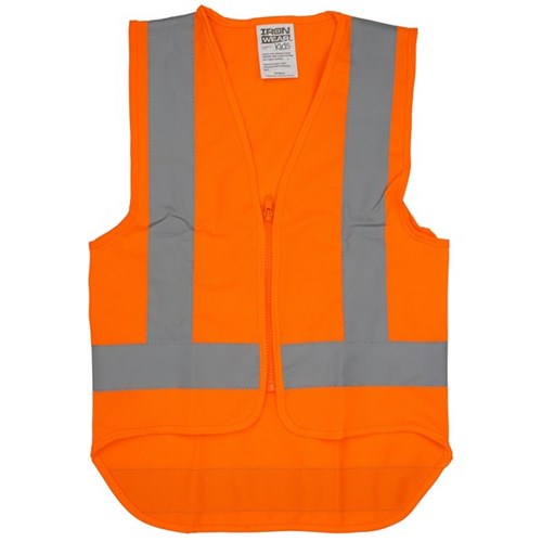Hi Vis Kids Safety Vest Medium Ages 5-7 Years Orange