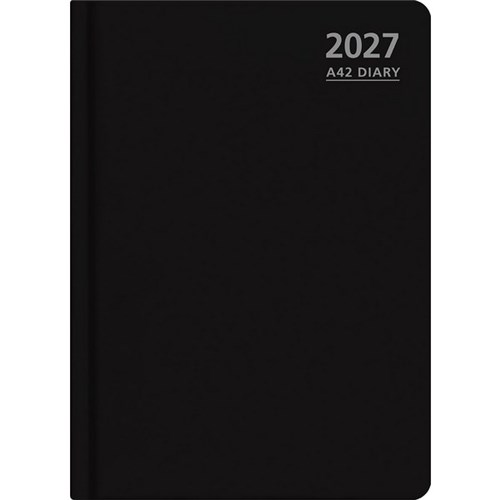 OfficeMax A42 1 Hour Appointment Diary A4 2 Days To A Page 2027 Black