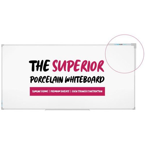 Boyd  Clarity Porcelain Whiteboard Magnetic 2400x1200mm