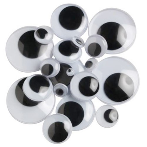 Craft Workshop Moving Eyes Assorted Sizes, Pack of 100