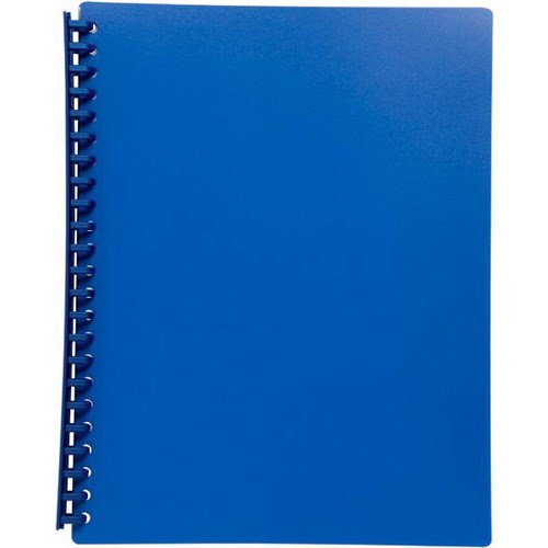 FM A4 Refillable Display Book 40 Pocket Blue