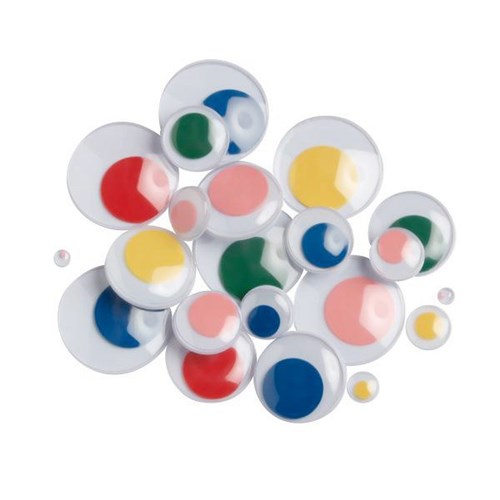 Moving Eyes Assorted Sizes & Colours, Pack of 100