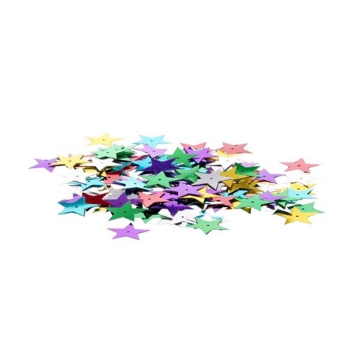 Sequin Stars Large Assorted Colours 25g Pack