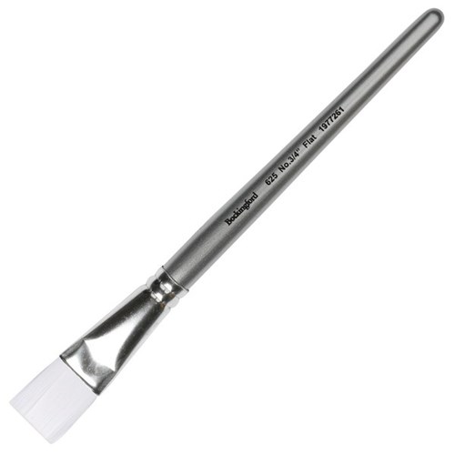 Bockingford 625 Series Flat Paint Brush White Taklon 3/4 Inch