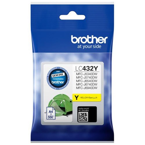 Brother LC432Y Yellow Ink Cartridge