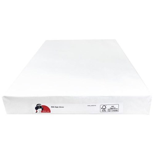Silk SRA3 150gsm Long Grain High Gloss Laser Paper, Pack of 500