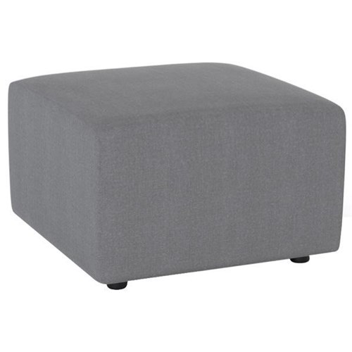 Conexion Cube Ottoman Granite Grey