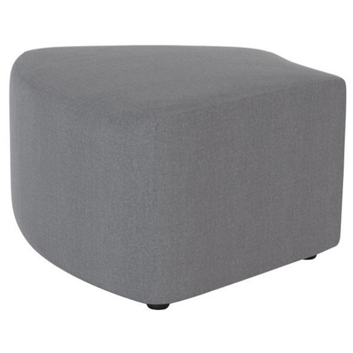 Conexion Curved Cube Ottoman Granite Grey