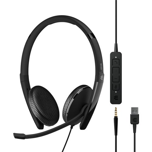 EPOS ADAPT 165 USB II UC Wired Binaural Headset with 3.5mm Jack
