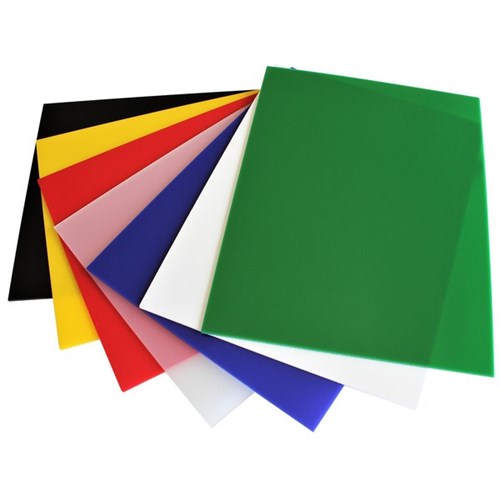 Genesis Laser Cutter Acrylic Rainbow 400x300x3mm, Pack of 28