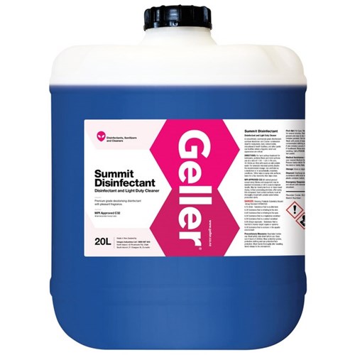 Geller Summit Disinfectant Cleaner 20L