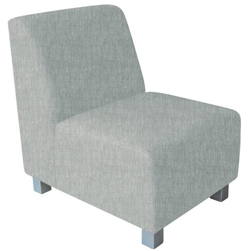 Apollo Single Seater Sofa Keylargo Fabric/Zinc
