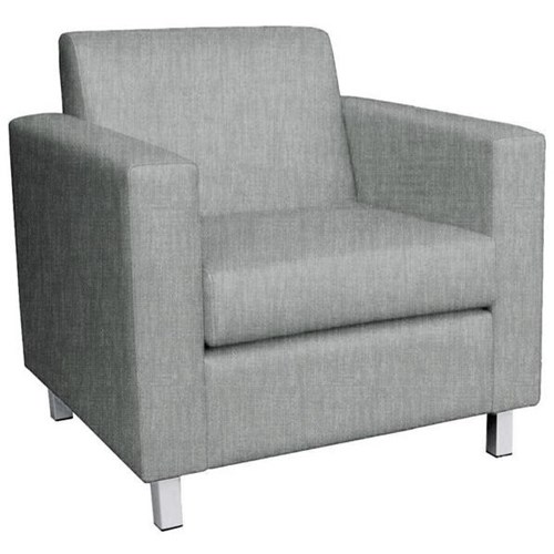 Cosmo Single Seater Sofa Keylargo Fabric/Zinc