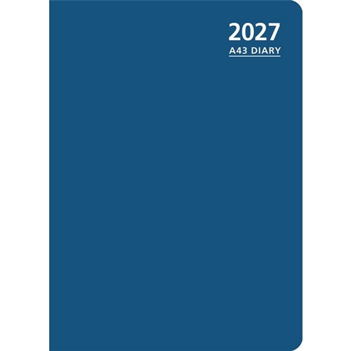 OfficeMax A43 1 Hour Appointment Diary A4 Week To View 2027 Blue