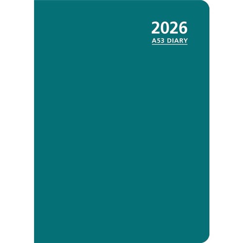 OfficeMax A53 1 Hour Appointments Diary A5 Week To View 2026 Green