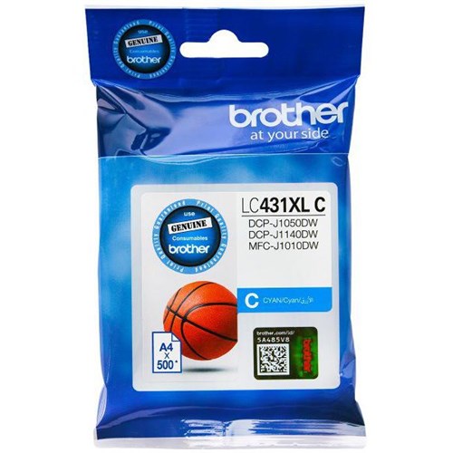 Brother LC431XLC Cyan Ink Cartridge High Yield