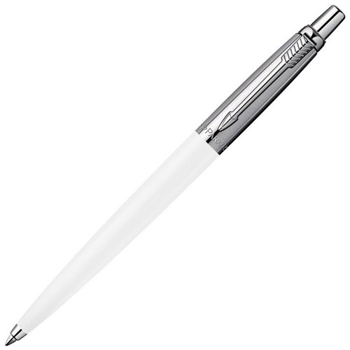 Parker Blue Jotter Original Ballpoint Pen 1.0mm Medium Tip White Barrel
